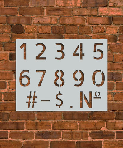 Numbers Kit Stencil