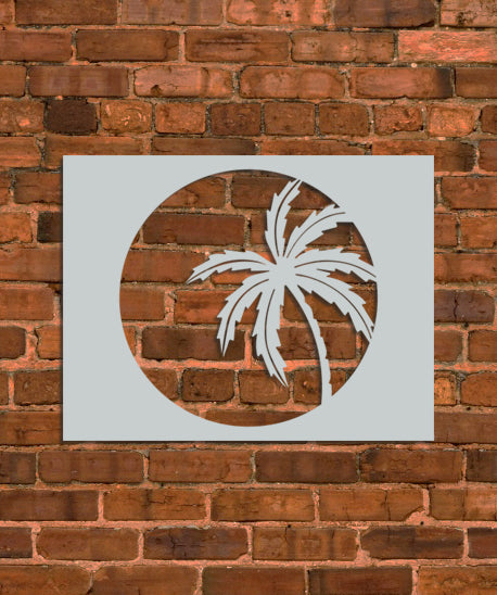 Palm Sun Stencil