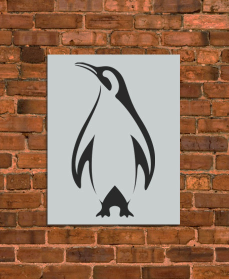 Penguin Bird Stencil
