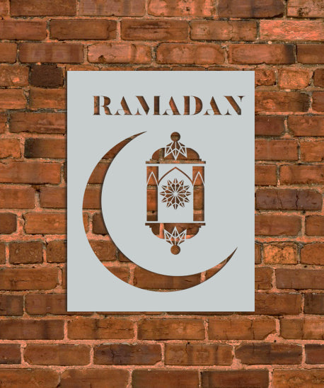 Ramadan Eid Mubarak Stencil