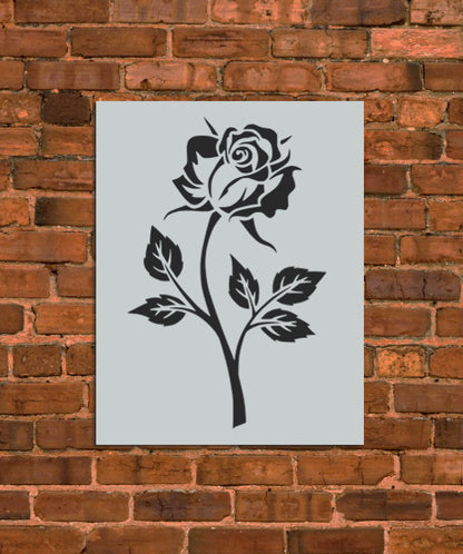 Rose Flower Stencil