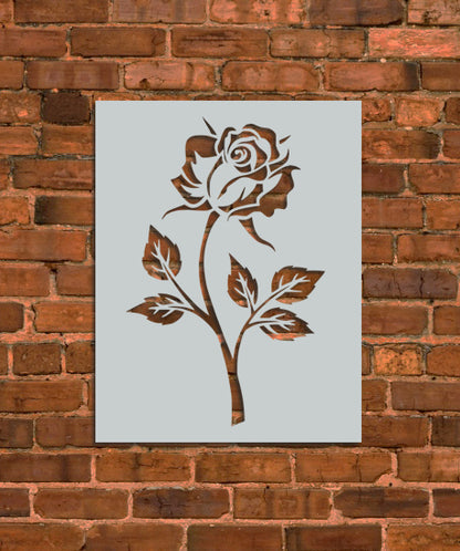 Rose Flower Stencil