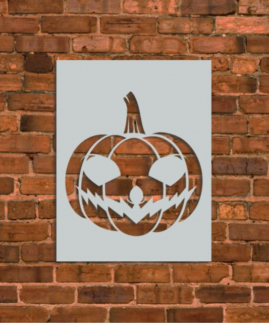 Halloween Spooky Pumpkin Stencil