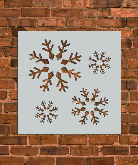 Winter Snowflakes Set 2 Stencil