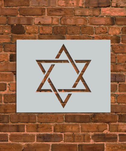 Star of David Stencil Template