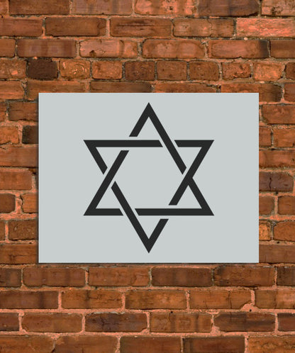 Star of David Stencil Template