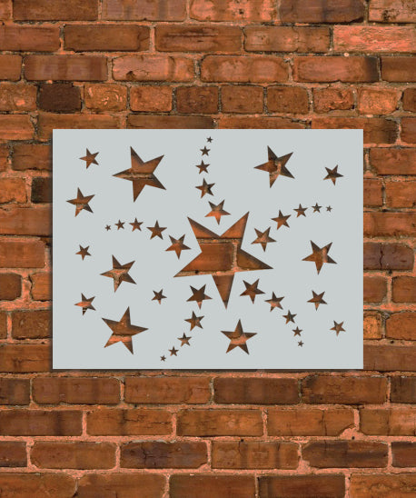 Shooting Stars Stencil