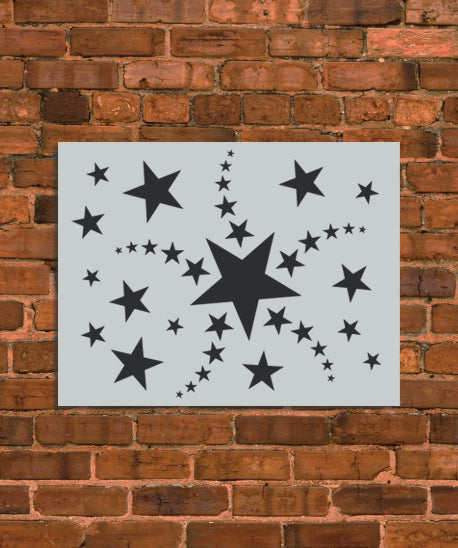 Shooting Stars Stencil