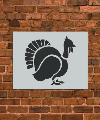 Turkey Thanksgiving Season Stencil