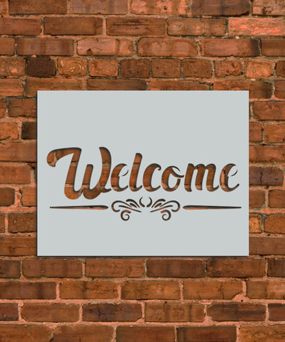 Welcome Sign Stencil