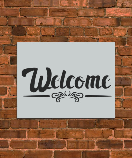 Welcome Sign Stencil