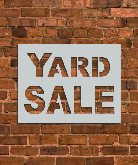 Yard Sale Sign Stencil