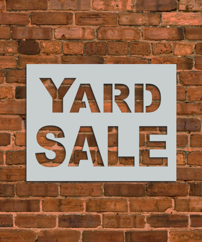 Yard Sale Sign Stencil