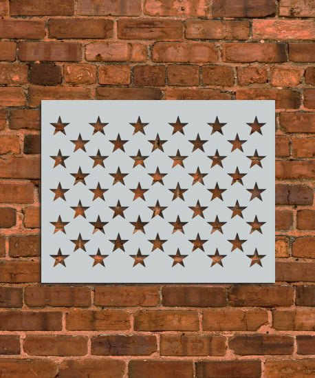 American Flag 50 Stars Stencil - INNOVO Stencils