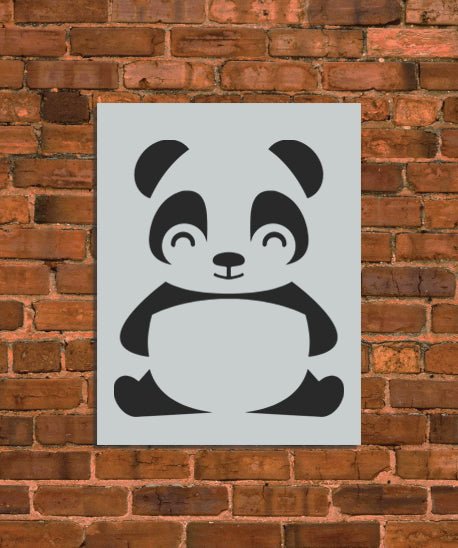Baby Panda Stencil - INNOVO Stencils