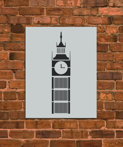 Big Ben Tower Stencil - INNOVO Stencils