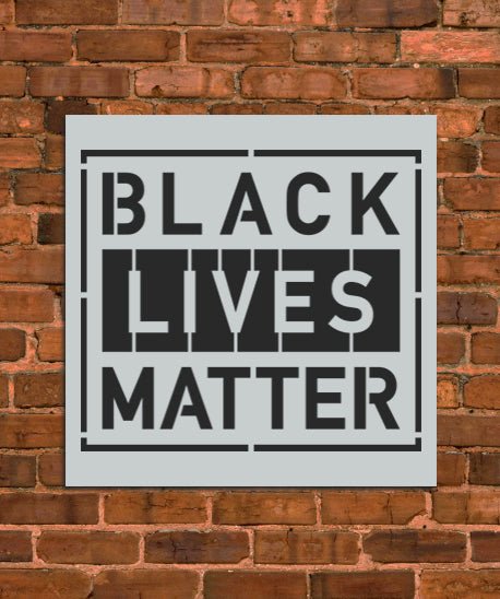 Black Lives Matter Flag Stencil - INNOVO Stencils