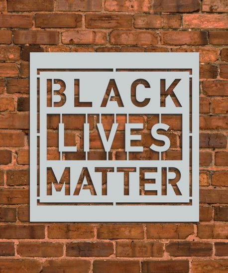 Black Lives Matter Flag Stencil - INNOVO Stencils