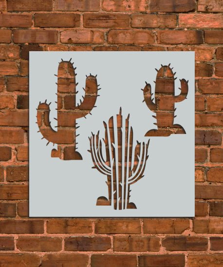 Cactus Plant Stencil - INNOVO Stencils