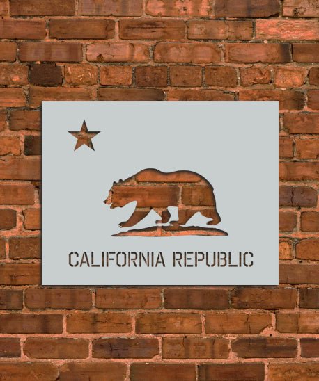 California Republic Stencil - INNOVO Stencils