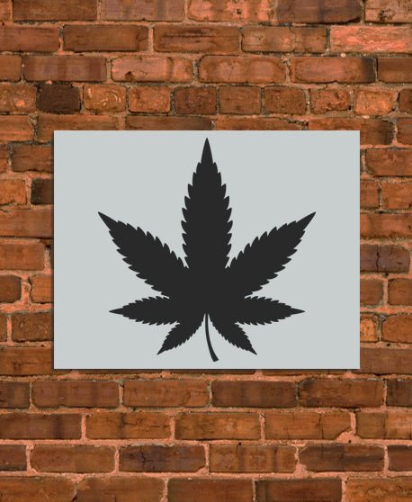 Cannabis Leaf Stencil - INNOVO Stencils