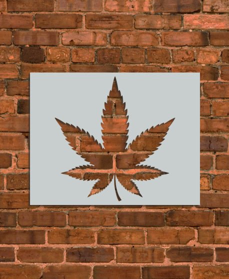 Cannabis Leaf Stencil - INNOVO Stencils