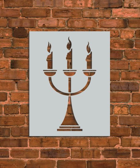 Chandelier Candle Holder Stencil - INNOVO Stencils