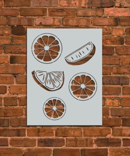 Citrus Fruit Stencil - INNOVO Stencils