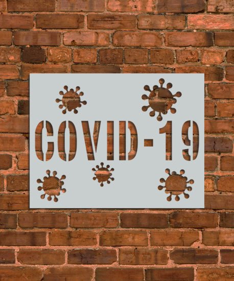 Covid - 19 Sign Stencil - INNOVO Stencils