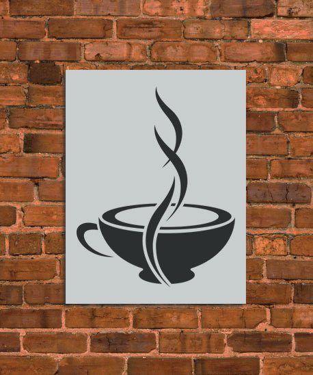 Cup of Coffee Stencil - INNOVO Stencils