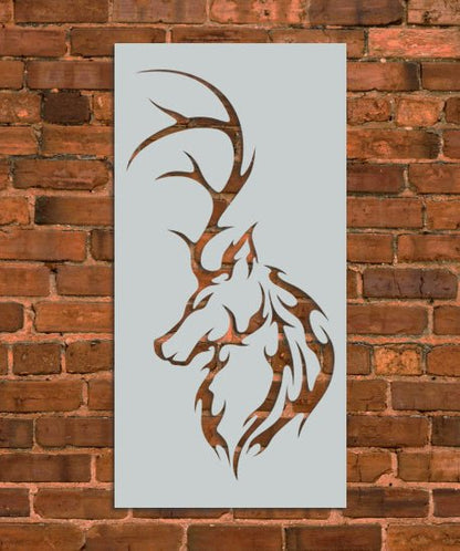 Deer Tribal Decoration Stencil - INNOVO Stencils