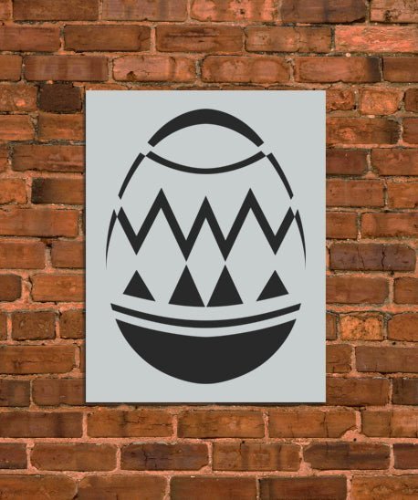 Easter Egg Rhombus Stencil - INNOVO Stencils