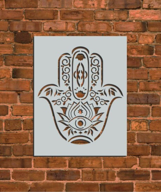 Fatima Hamsa Hand Stencil - INNOVO Stencils