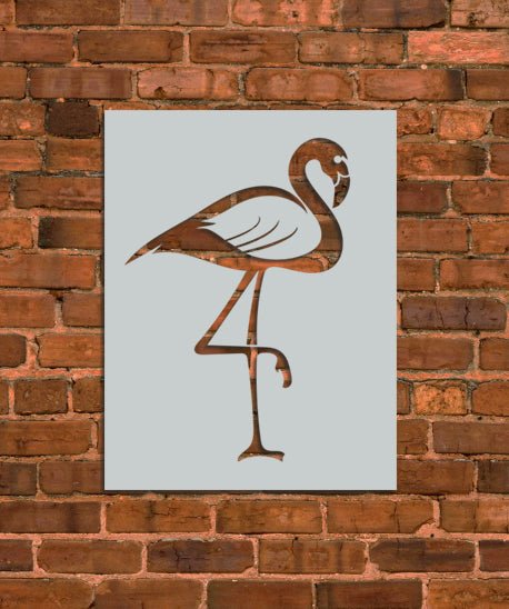 Flamingo Bird Stencil - INNOVO Stencils