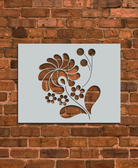 Flower Ornament Stencil - INNOVO Stencils