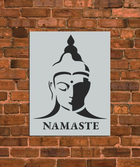 Ganga Goddess Namaste Stencil - INNOVO Stencils