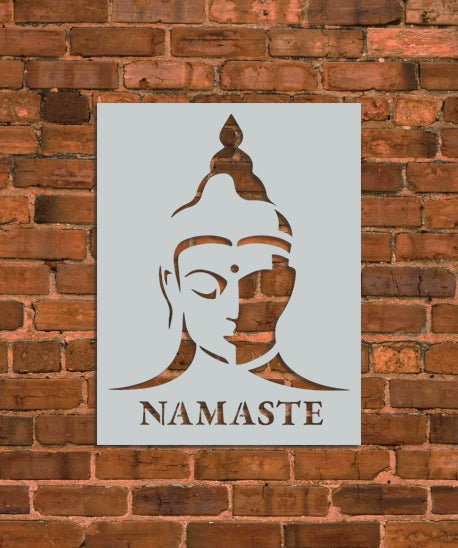 Ganga Goddess Namaste Stencil - INNOVO Stencils