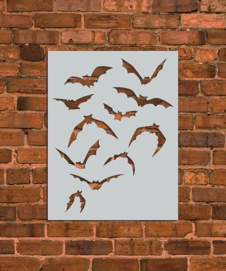 Halloween Bats Set 2 Stencil - INNOVO Stencils