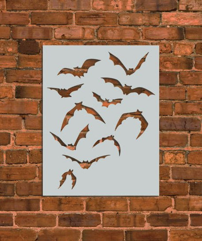 Halloween Bats Set 2 Stencil - INNOVO Stencils