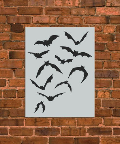 Halloween Bats Set 2 Stencil - INNOVO Stencils