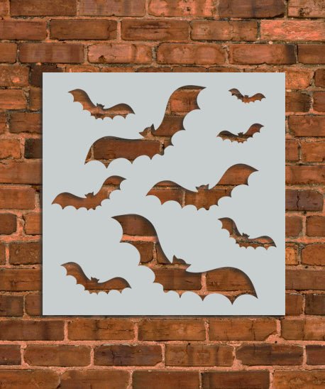 Halloween Bats Set Stencil - INNOVO Stencils