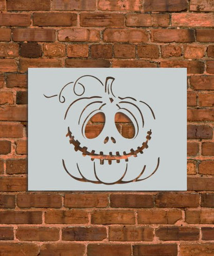 Halloween Scary Pumpkin Stencil - INNOVO Stencils