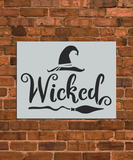 Halloween Wicked Stencil - INNOVO Stencils