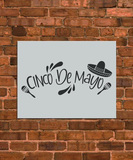 Happy Cinco de Mayo Stencil - INNOVO Stencils