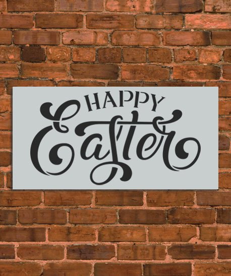 Happy Easter Sign Stencil - INNOVO Stencils