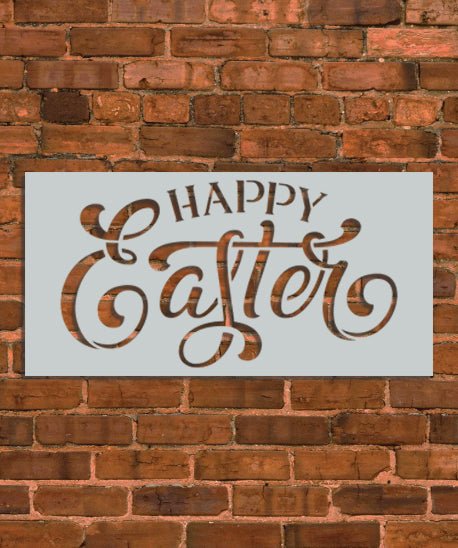 Happy Easter Sign Stencil - INNOVO Stencils