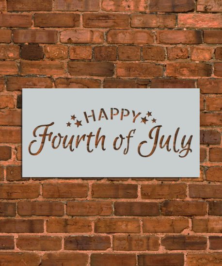 Happy Fourth of July Stencil - INNOVO Stencils