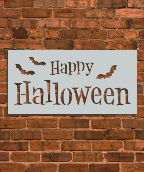 Happy Halloween Spooky Stencil - INNOVO Stencils