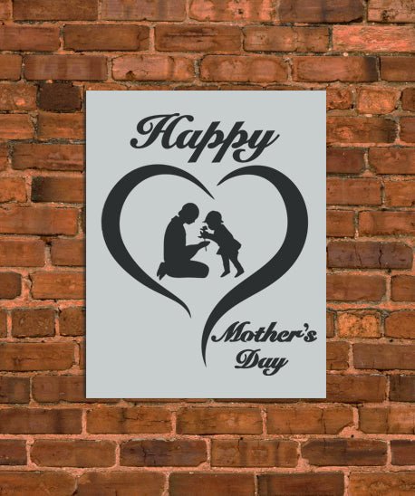 Happy Mother's Day Stencil - INNOVO Stencils