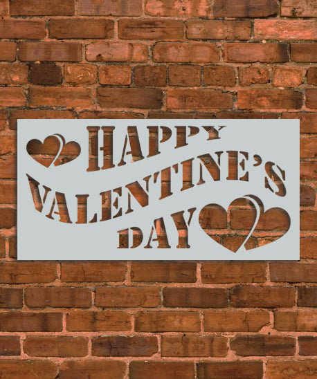 Happy Valentine's Day Stencil - INNOVO Stencils